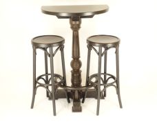 Table de bar avec 2 tabourets 